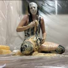 VioletVixen: Smelly Swimsuit Filling and Dressing Drenching!