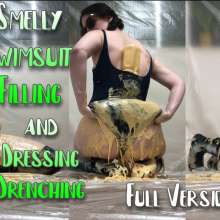 VioletVixen: Smelly Swimsuit Filling and Dressing Drenching!