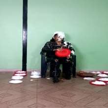 RevSlymsford: Sophia's Epic Leather Trashing With Pies and Gunge