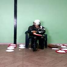 RevSlymsford: Sophia's Epic Leather Trashing With Pies and Gunge