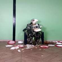 RevSlymsford: Sophia's Epic Leather Trashing With Pies and Gunge