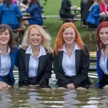 soakher: THe office ladies have a wet picnic