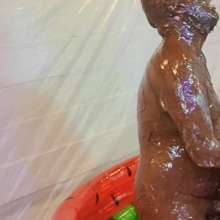 messybadger: Two Studs and a Whole Lotta Sploshing!
