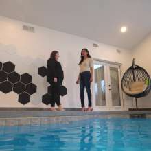 WetlookFashion: Vex Teaches Shannon How To Model in the Pool