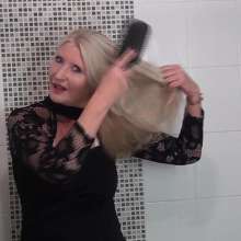 custardcouple: Messy N Wet Hairwash 2