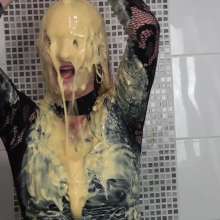 custardcouple: Messy N Wet Hairwash 2
