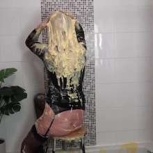 custardcouple: Messy N Wet Hairwash 2