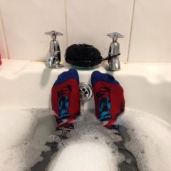 jamcustard22: Fully clothed bath
