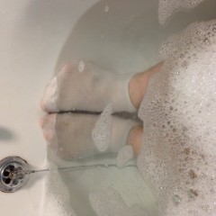 jamcustard22: Wet white trainer socks