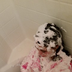 WetWillie: Alexis gets all foamy again before showering it all off