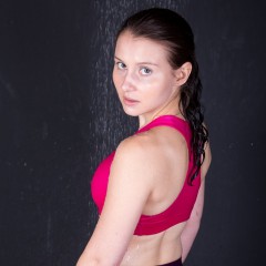 WetLookStu: Leah in gym wear