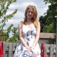 DunkTankFan: new Kate Dunked in a Blue and White Dress and white Pantyhose