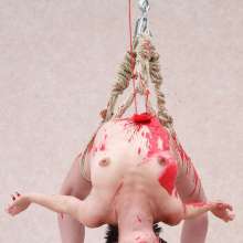 FOXY: tied and suspended with paint
