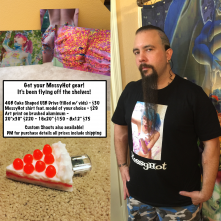 messyhot: MessyHot sploshing art prints, shirts, and stickers