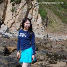 WSMProductions: Jade is the wettest clothed seaside girl in the surf--wsm