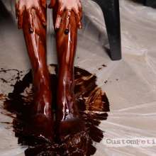 Custom Fetish Videos: Raven has chocolate sauce and two sexy feet to pour it on