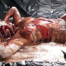 Stella: Stella has cake batter, jelly, syrup, and melted chocolate dumped over her.