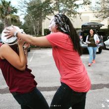 Pinhead: Instagram pie fight