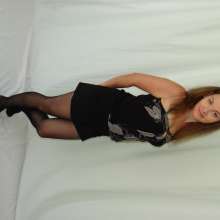 DunkTankFan: Amanda Dunked in a with black Skirt and Top  with Pantyhose