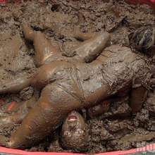 wamfan: Mud Wrestling Video: Pinned in Mud