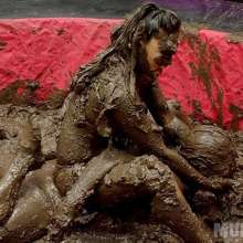 wamfan: Mud Wrestling Video: Pinned in Mud