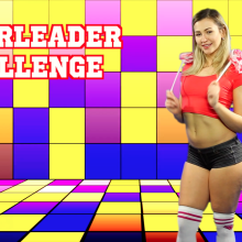 PieZone: Cheerleader Tracy Gets A Huge Gunge Facial at The Slop Drop!