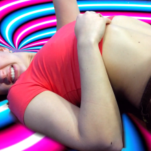 PieZone: Cheerleader Tracy Gets A Huge Gunge Facial at The Slop Drop!