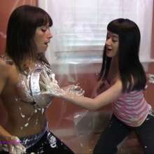 RevSlymsford: Jayce and Jilly's Tit 4 Tat Messy Catfight..Sibling Rivalry!