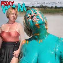 FOXY: Luscious clea covered with paint