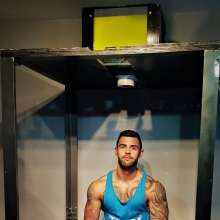 jay852uk: Fitness model Mazord gets gunged in The Great British Gunge Tank