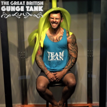 jay852uk: Fitness model Mazord gets gunged in The Great British Gunge Tank