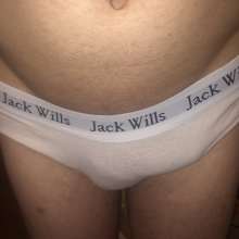 messy944: Ruining some pretty knickers