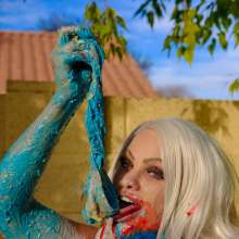 messyhot: Barbie smashed a rainbow cake and--ever seen a condensed milk enema?