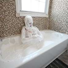 Stella: Stella orgasms and gets stuck in a tub of fluffy white slime.