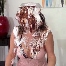 Messygirl: Karly is Pied while Filming a Commercial