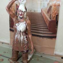 WSMProductions: CC in messy role play with 1960's theme clothes and music--wsm