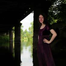DungeonMasterOne: Chastity gets soaked in the river in a long formal dress