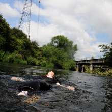 DungeonMasterOne: Chastity gets soaked in the river in a long formal dress