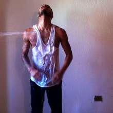 RevSlymsford: Rafa Soaked!  Hosed down and Strips to Underwear