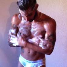 RevSlymsford: Rafa Soaked!  Hosed down and Strips to Underwear