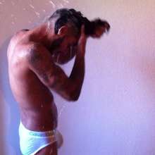 RevSlymsford: Rafa Soaked!  Hosed down and Strips to Underwear