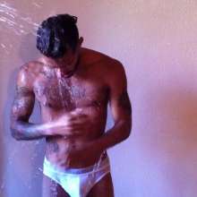 RevSlymsford: Rafa Soaked!  Hosed down and Strips to Underwear
