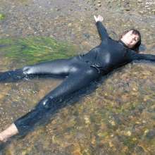 WSMProductions: Dee in clothed work-out in a river plus 260 enhanced--wsm