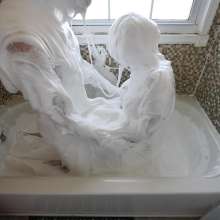 Stella: Stella gives her sub a blowjob and fucks in in fluffy white slime.