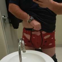 wetnmessyme: A little underwear ripping while at work
