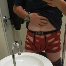 wetnmessyme: A little underwear ripping while at work
