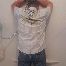 wetnmessyme: Wet Jean's and shirt see-through