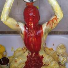 Alexxx: Alex Bathes in Condiments