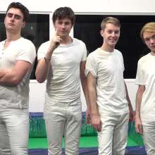 WamtasticUK: Band Members Photoshoot Ends up in Green Gunk Wrestle