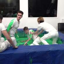 WamtasticUK: Band Members Photoshoot Ends up in Green Gunk Wrestle